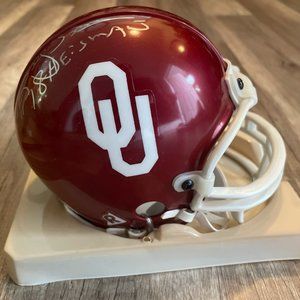 OU Sooners Billy Sims Signed Heisman Mini Helmet